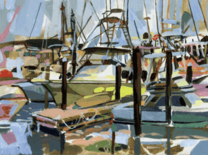 Boats in a Marina in Cape May, NJ